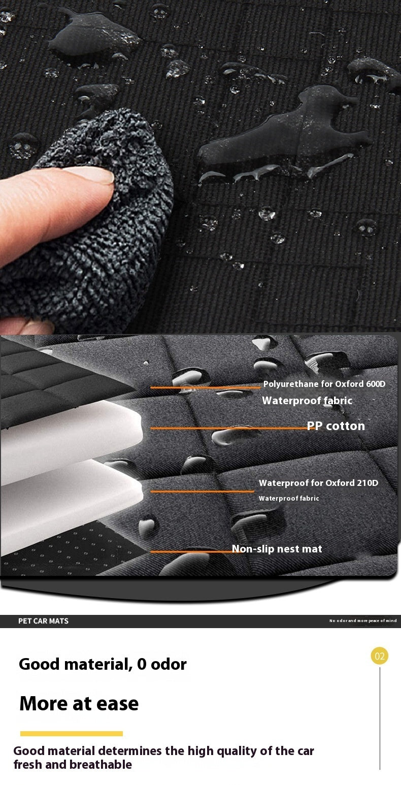 Rear Car Pet Mat - Comfortable Traveling Solution for Your Furry Friend!