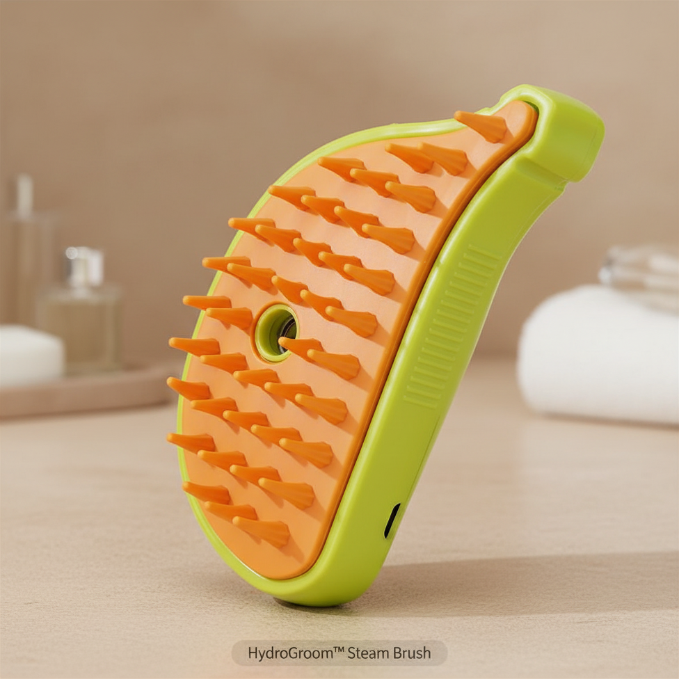 The HydroGroom Steam Brush