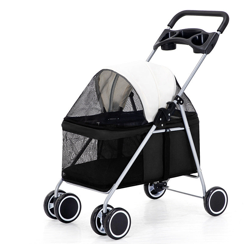 EasyRoll™ Pet Stroller - Lightweight, Foldable, and Perfect for Your Furry Friend's Adventures