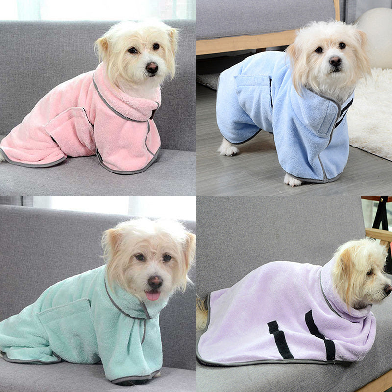 QuickDry™ Pet Bathrobe Microfiber Towel