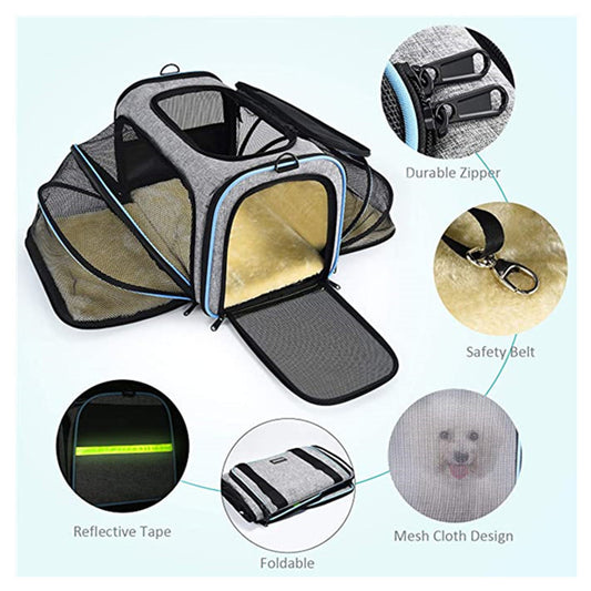 AirPaws™ Expandable Pet Carrier - Airline Approved, for Safe and Comfortable Pet Travel