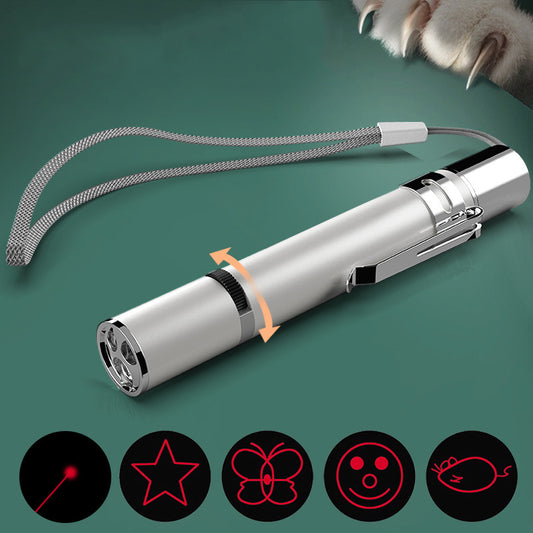 Cat Toy Laser Pointer - 5 Modes, USB Recharge