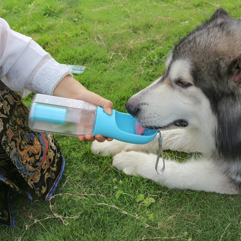 Portable 3-in-1 Pet Water bottle, Food Container & Garbage Roll