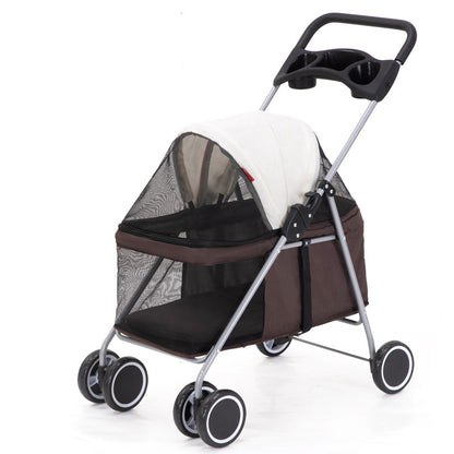 EasyRoll™ Pet Stroller - Lightweight, Foldable, and Perfect for Your Furry Friend's Adventures