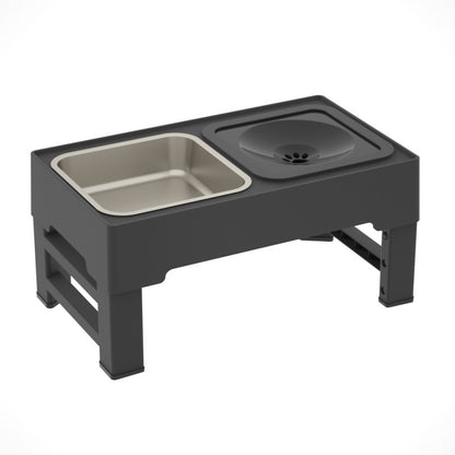 High-Rise Chowtime™ - Adjustable Stainless Steel Dog Feeding Station