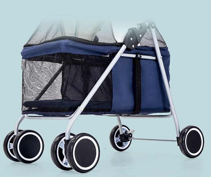 EasyRoll™ Pet Stroller - Lightweight, Foldable, and Perfect for Your Furry Friend's Adventures