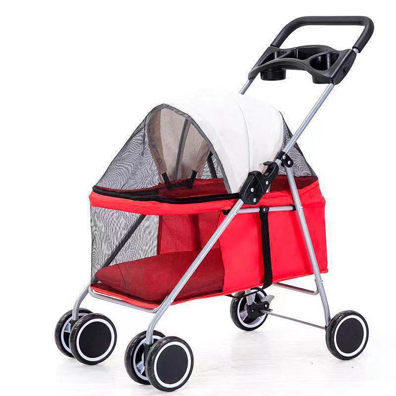 EasyRoll™ Pet Stroller - Lightweight, Foldable, and Perfect for Your Furry Friend's Adventures