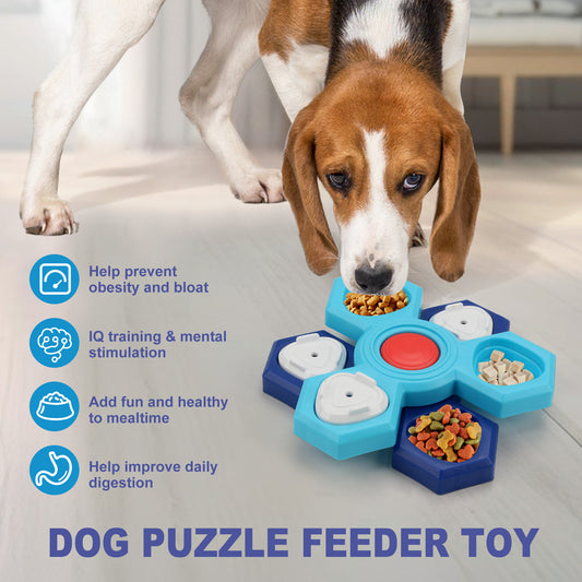 Puzzling Paws™ - 4-Layer Slow Feeder Dog Bowl