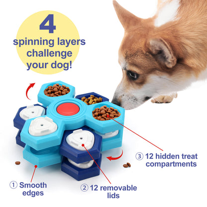 Puzzling Paws™ - 4-Layer Slow Feeder Dog Bowl