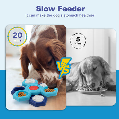 Puzzling Paws™ - 4-Layer Slow Feeder Dog Bowl