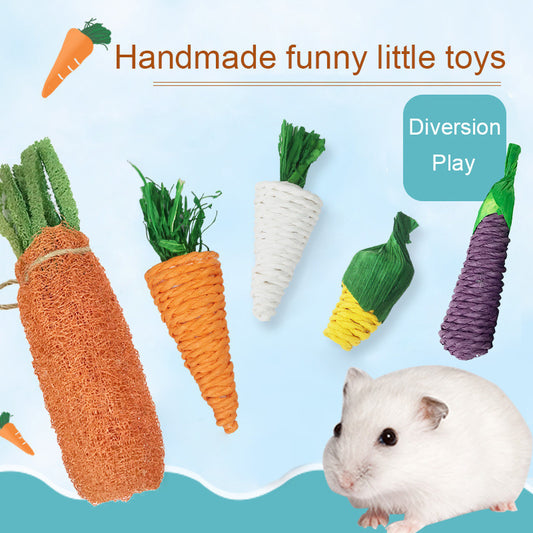 Crunchy Carrot Hamster Toy