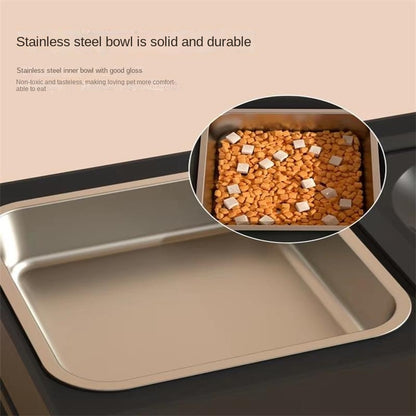 High-Rise Chowtime™ - Adjustable Stainless Steel Dog Feeding Station