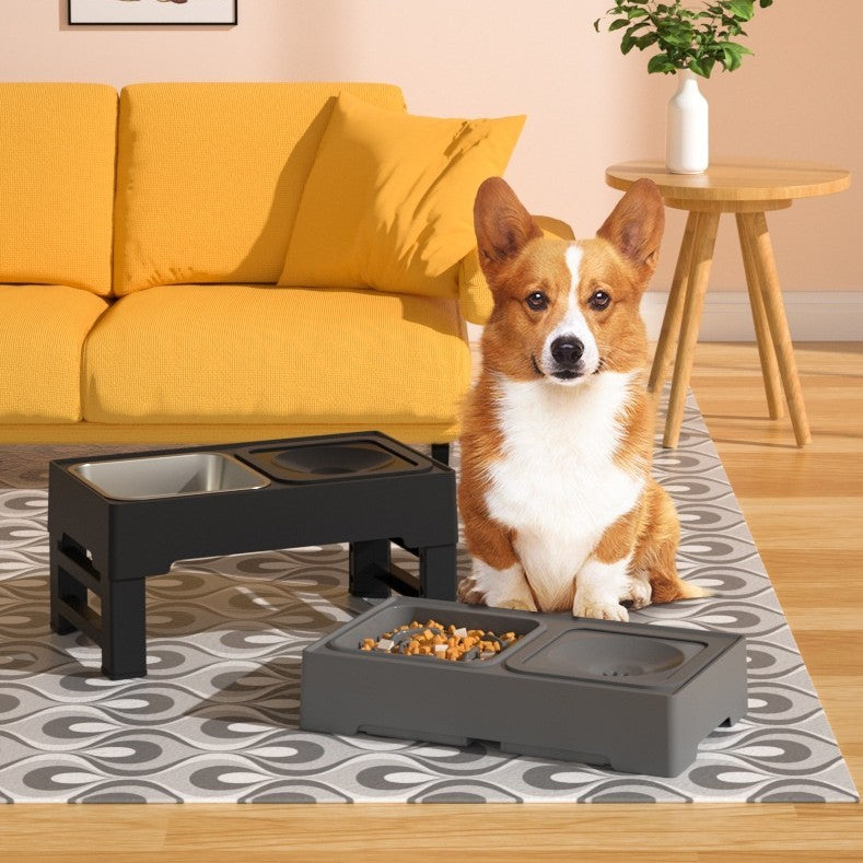 High-Rise Chowtime™ - Adjustable Stainless Steel Dog Feeding Station